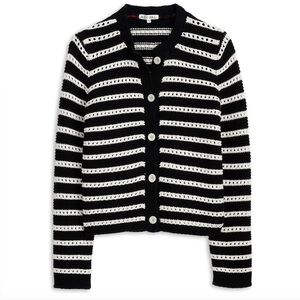 Alex Mill Black and White Hailey cardigan